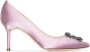 Manolo Blahnik crystal-embellished Hangisi 70mm pumps Purple - Thumbnail 1