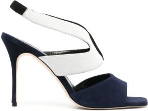 Manolo Blahnik Fifno 105mm high-heeled sandals Blue
