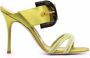 Manolo Blahnik Guey open toe mules Green - Thumbnail 1