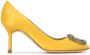 Manolo Blahnik Hangisi 70mm pumps Yellow - Thumbnail 1