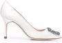 Manolo Blahnik Hangisi buckle-detail pumps Neutrals - Thumbnail 1