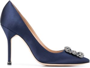 Manolo Blahnik Hangisi pointed pumps Blue