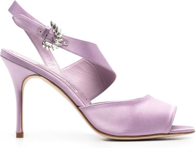 Manolo Blahnik Havelopa 90mm open-toe sandals Purple