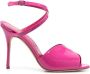 Manolo Blahnik Hourani 110mm patent-finish sandals Pink - Thumbnail 1