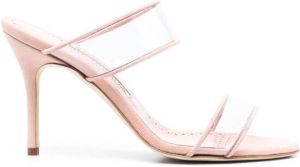Manolo Blahnik Invy 90mm strappy sandals Pink