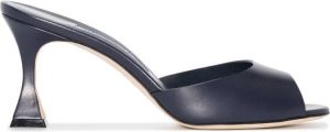 Manolo Blahnik Jadarona 70mm leather mules Blue