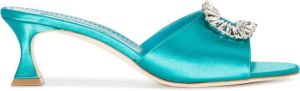 Manolo Blahnik Laalita 50mm mules Blue