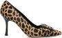 Manolo Blahnik Maysalepump 90mm leopard-print pumps Black - Thumbnail 1