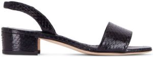 Manolo Blahnik open-toe slingback sandals Black