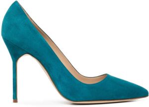 Manolo Blahnik Romy 105mm pointed-toe pumps Blue