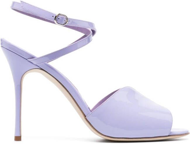 Manolo Blahnik strappy open-toe sandals Purple