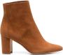 Manolo Blahnik suede ankle boots Brown - Thumbnail 1