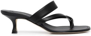 Manolo Blahnik Susa 50mm sandals Black