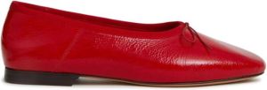 Mansur Gavriel Dream leather ballerina shoes Red