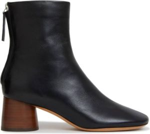 Mansur Gavriel Glove 55mm block-heel leather boots Black