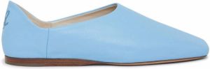 Mansur Gavriel square-toe loafers Blue