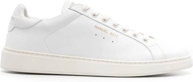 Manuel Ritz lace-up leather sneakers White