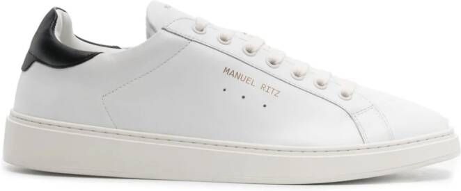 Manuel Ritz lace-up leather sneakers White