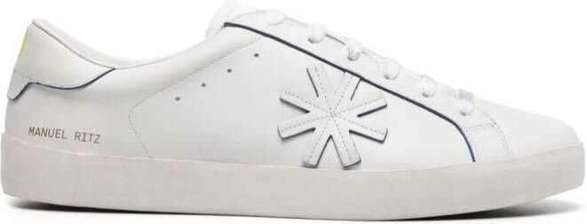 Manuel Ritz patch-detail leather sneakers White