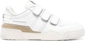 MARANT logo-patch touch-strap sneakers White