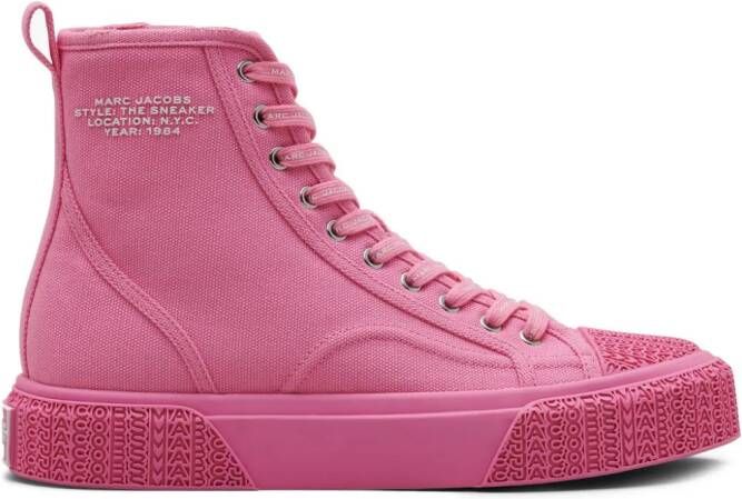 Marc Jacobs canvas high-top sneakers Pink