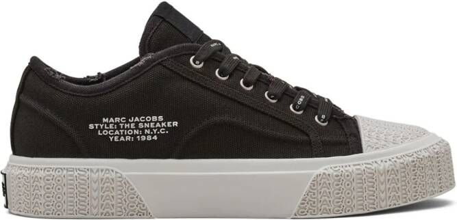 Marc Jacobs distressed canvas sneakers Black