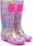 Marc Jacobs Kids logo-print patch wellies Pink - Thumbnail 1