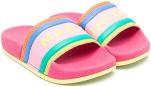 Marc Jacobs Kids rainbow rubber-sole slides Pink