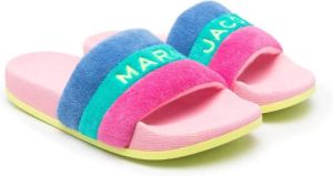 Marc Jacobs Kids terry cloth rainbow flip-flops Pink