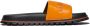 Marc Jacobs The Leather Slide logo-embossed slides Orange - Thumbnail 1
