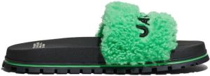 Marc Jacobs Teddy logo slides Green
