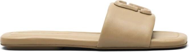 Marc Jacobs The J Marc leather sandals Neutrals