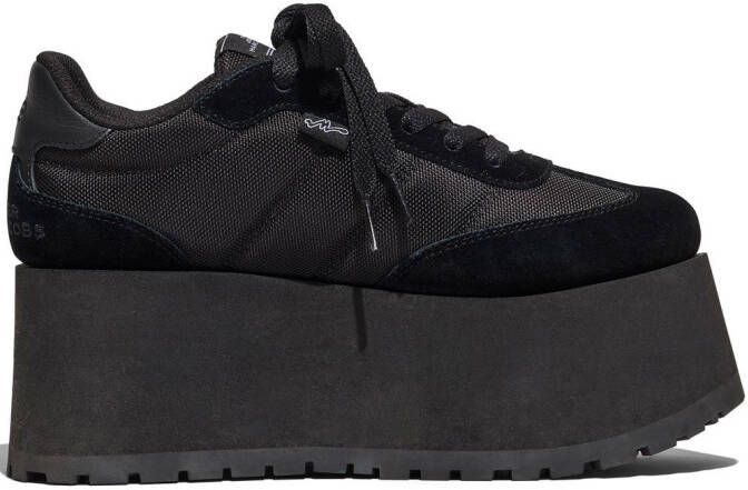Marc Jacobs Black 'The Platform Jogger' Sneakers