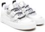 Marcelo Burlon County Of Milan Kids lace-up leather sneakers Silver - Thumbnail 1