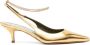 MARIA LUCA 55mm chain-detail leather pumps Gold - Thumbnail 1
