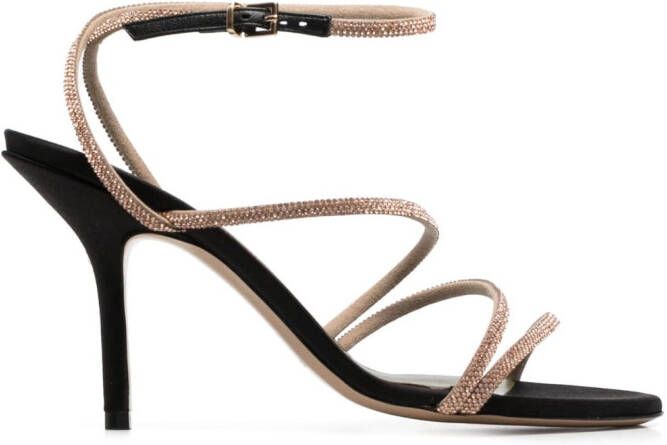 MARIA LUCA crystal-embellished high-heel sandals Pink