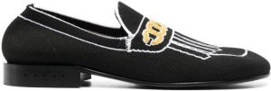 Marni 25mm patterned intarsia loafers Black