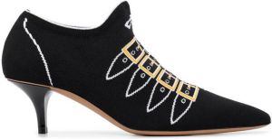 Marni 40mm buckle-knit pointed pumps Black