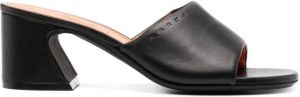 Marni 65mm block-heel leather sandals Black