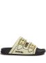 Marni buckle-print double-strap slides Neutrals - Thumbnail 1