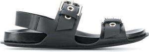 Marni buckle-strap leather sandals Black