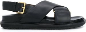 Marni buckle strap sandals Black