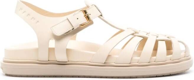 Marni caged leather sandals Neutrals