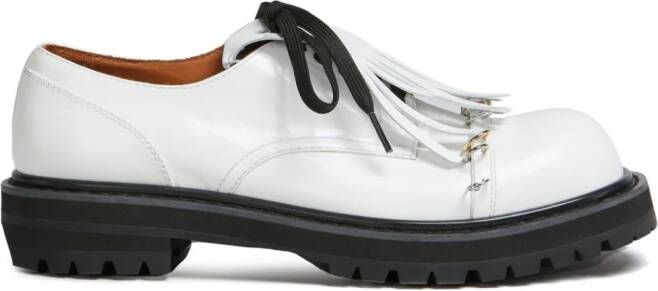 Marni Dada leather lace-up shoes White