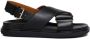 Marni Fussbet leather sandals Black - Thumbnail 1