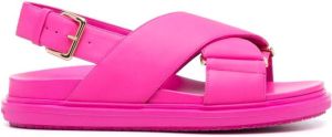 Marni Fussbett criss-cross sandals Pink