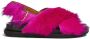 Marni Fussbett faux-fur sandals Pink - Thumbnail 1