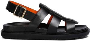 Marni Fussbett leather sandals Black