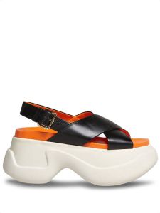 Marni Fussbett platform sandals Black