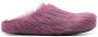 Marni Fussbett Sabot calf hair mules Purple - Thumbnail 1